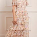 Needle &Thread -Sunrise Bloom Ruffle Short Ballerina Dress