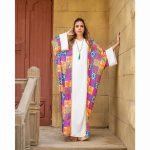 The Gallery- Multicolored printed kaftan dress